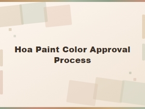Texas Hoa Paint Color Approval Process Guide
